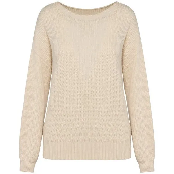 Greenspired Greenspired Nachhaltiger Damen-Pullover aus Bio-Baumwolle & Merinowolle XS-XL, Elfenbein, – Produktbild 1 von 2