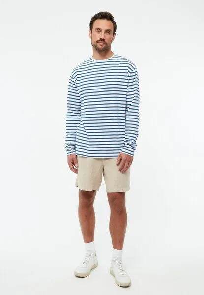 Givn Berlin Givn Berlin Gestreiftes Langarmshirt GBPITTIE aus Bio-Baumwolle, Blazing blue / white (stripes), – Produktbild 3 von 4