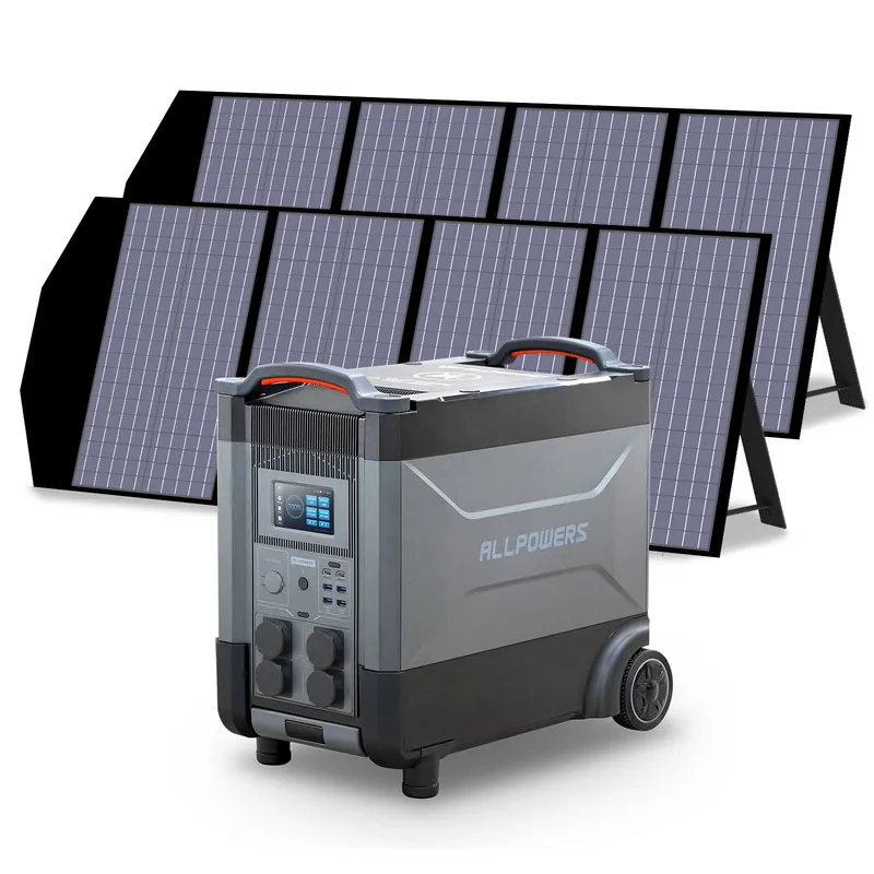 ALLPOWERS R4000 Mit 140W Solarpanel | 4000W Solargenerator R4000 Plus (3456Wh) + 2 x SP029 Solarpanel – Produktbild 1 von 1