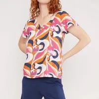 blutsgeschwister Blutsgeschwister Bluse Feed The Birds - Romantic Colour Waves – Produktbild 1 von 1