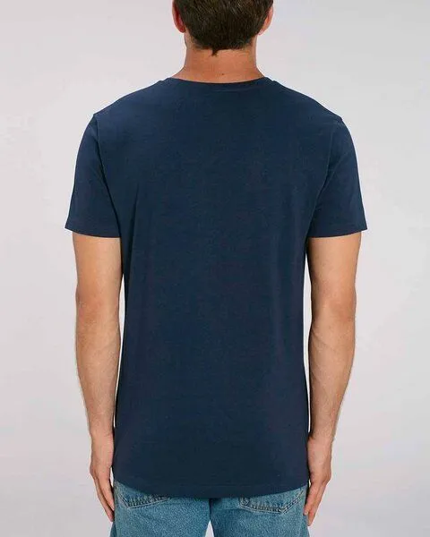 YTWOO YTWOO Männer Bio T-Shirt mit V-Ausschnitt, nachhaltig & fair hergestellt, Navyblau, – Produktbild 3 von 4