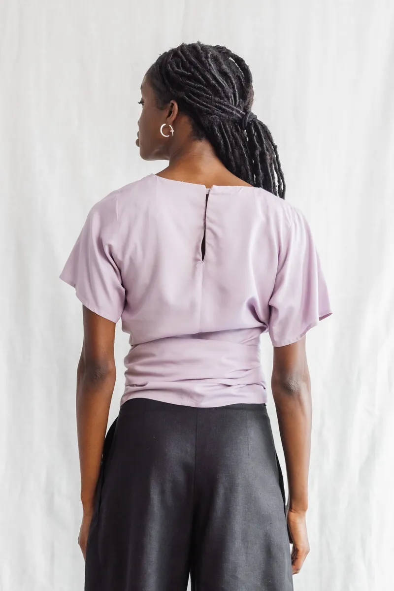 Jyoti - Fair Works Jyoti - Fair Works Damen vegan Wickelshirt Amaranth Flieder, Lila, – Produktbild 2 von 2