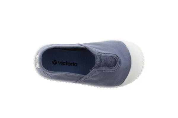 Victoria Victoria vegane Kinder-Schlüpfsneaker – Camping de Lona, Azul (blau), – Produktbild 4 von 4