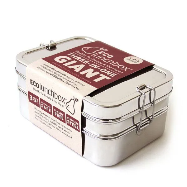 ECOlunchbox Brotbox ECOlunchbox Three-in-One Giant – Produktbild 1 von 4