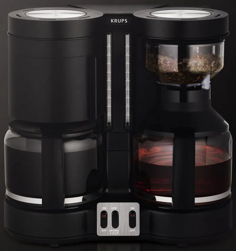 Krups Krups Filterkaffeemaschine "Duothek Plus KM8508", Schwarz, – Produktbild 3 von 6