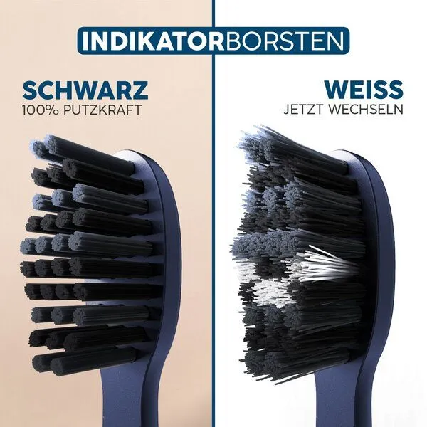 happybrush happybrush Aufsteckbürsten Eco Vibe 3+ 3er Set, Ocean(blau), – Produktbild 3 von 5