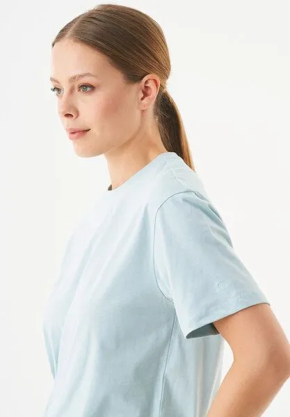ORGANICATION ORGANICATION ESSENTIALS-TILLO-Unisex Basic T-Shirt aus Bio-Baumwolle, Mint blue, – Produktbild 3 von 3
