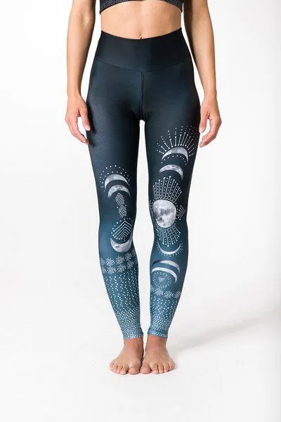 Yoga Hero Yoga Hero Yoga High Waist Leggings Damen Yogahose, Leopard (schwarz), – Produktbild 2 von 4