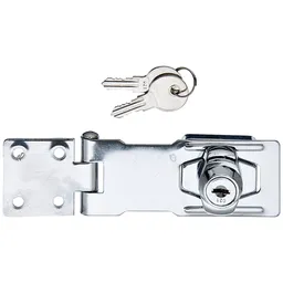 Alberts ALBERTS Sicherheits-Überfalle, abschließbar, chromatiert, LxB Überf.:100x41, 5, L Platte:40mm – Produktbild 1 von 1