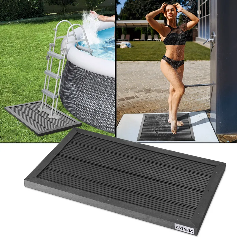 Casaria® WPC-Bodenplatte Anthrazit 101x63x5,5cm, Anthrazit, – Produktbild 2 von 2