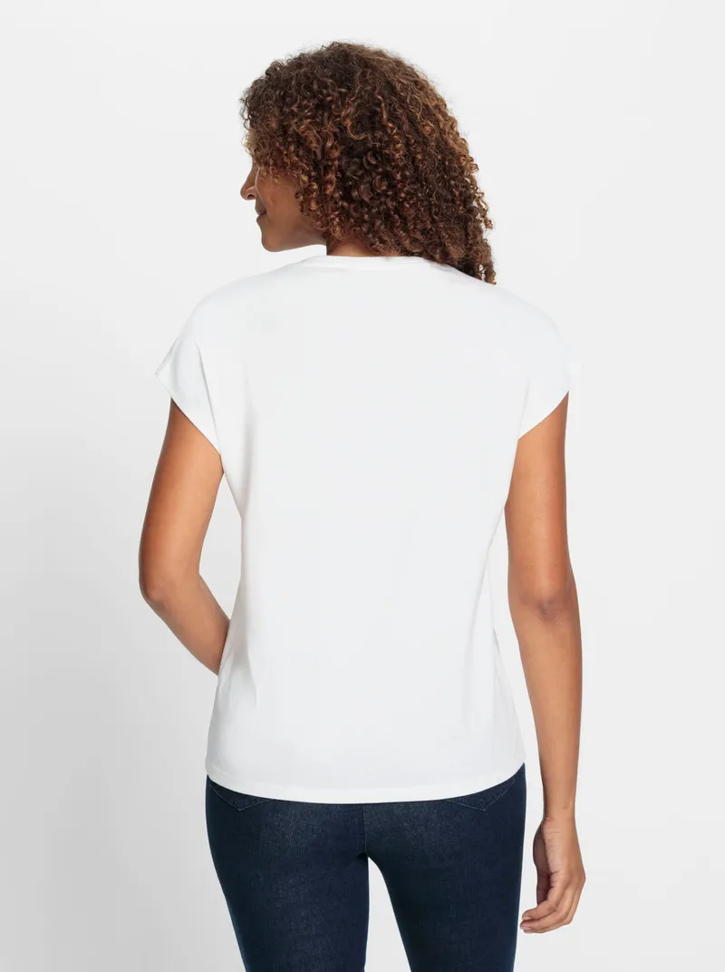 Witt Shirt ecru-khaki, Ecru-khaki, – Produktbild 2 von 2