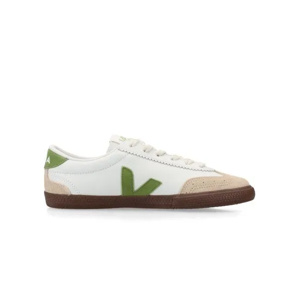 Veja Veja Sneaker Unisex - WMNS Volley, White/kiwi/bark, – Produktbild 3 von 4