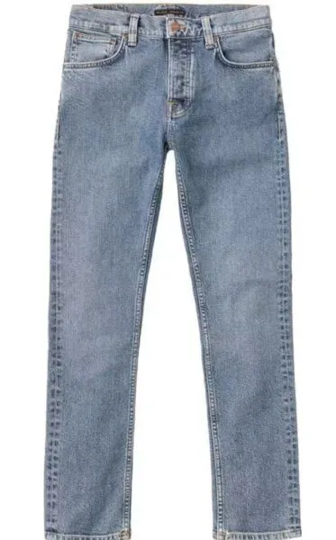 Nudie Jeans Nudie Jeans Slim Fit Jeans - Grim Tim, Grau (broken faded), – Produktbild 6 von 6