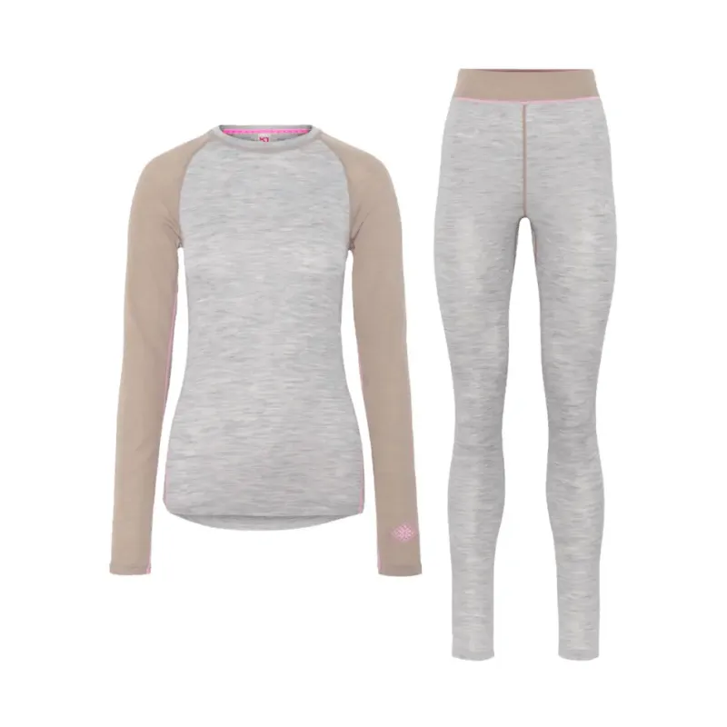 Kari Traa Damen Leggings und Langarm-T-Shirt Set Kari Traa Kaia, Gris, – Produktbild 1 von 1
