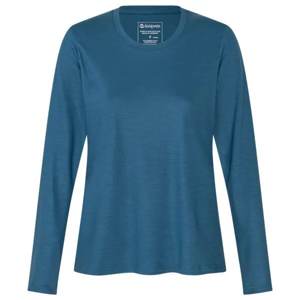 Kaipara - Merino Sportswear Kaipara - Merino Sportswear Urban Merino Longsleeve Damen Regular 200, Light petrol, – Produktbild 1 von 2