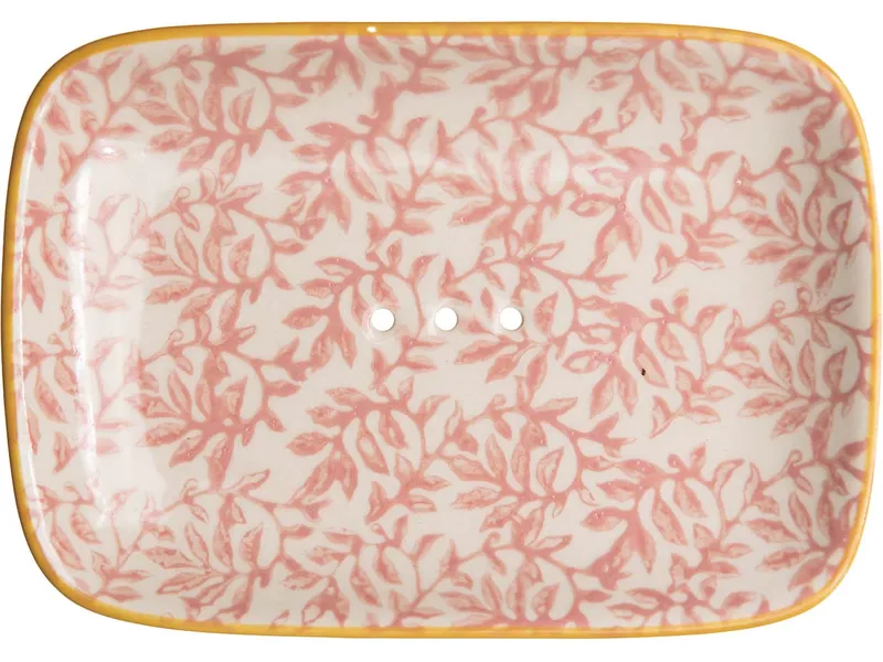 Tranquillo Tranquillo Seifenschale Floral, Rot, – Produktbild 3 von 3