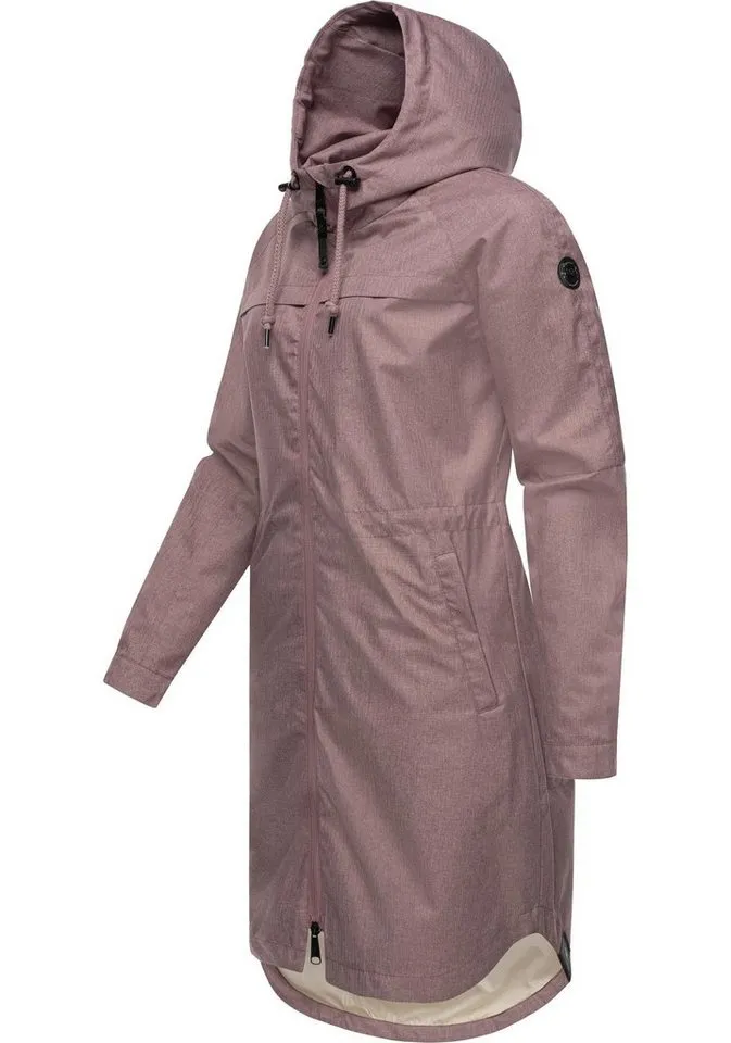 ragwear ragwear Outdoorjacke Belinka Wasserdichte lange und sehr leichte Übergangsjacke, Lila, – Produktbild 1 von 4