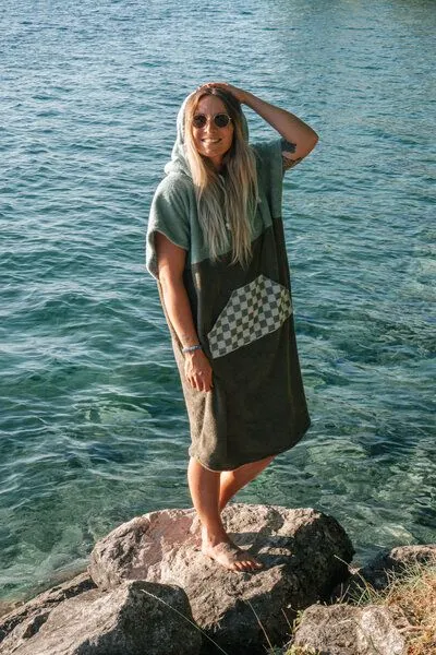 Zeachild Zeachild Surfponcho Green Drift Bio-Frotte – Produktbild 1 von 4
