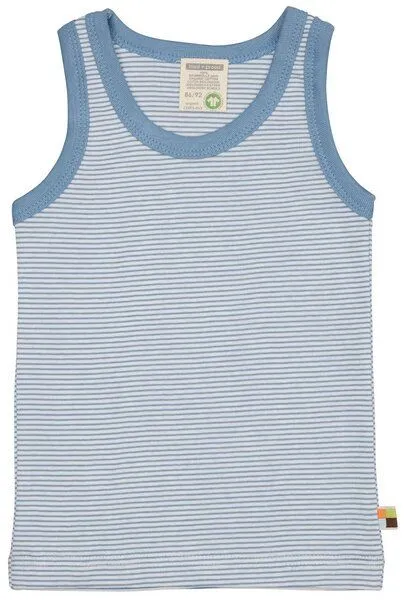 loud + proud loud + proud Babys & Kinder Doppelpack Unterhemden aus Feinripp, GOTS-zertifiziert, Dusk/blau, – Produktbild 2 von 4