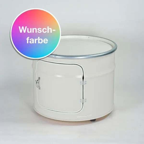 Lockengelöt Lockengelöt Bob Couchtisch aus einem Hamburger Ölfass, Wunschfarbe (gepulvert), – Produktbild 5 von 6