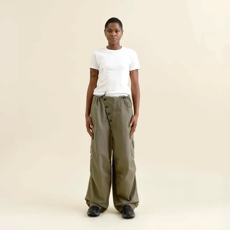 DAWN MAY MAY - Baggy Cargo Pants - Moss Green - Moss Green / 3 – Produktbild 1 von 1