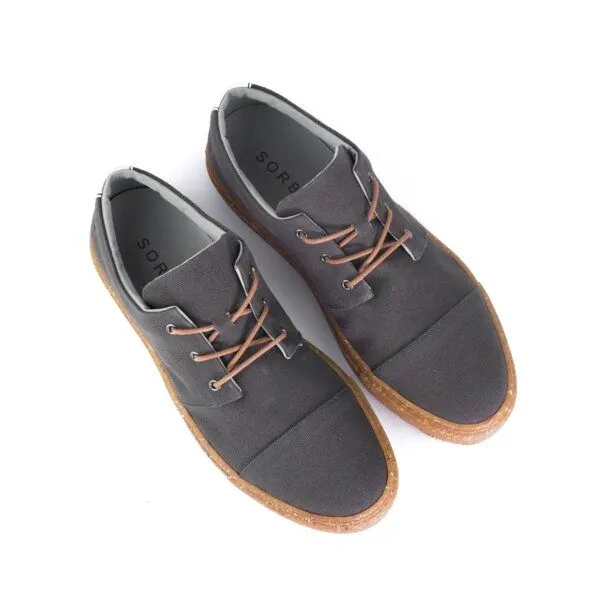 SORBAS SORBAS '58 recycelte Stoff-Sneaker, Anthrazit, – Produktbild 3 von 4