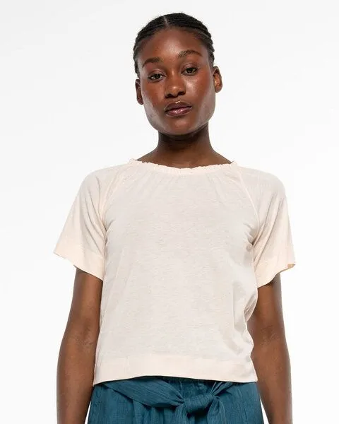 Alma & Lovis Alma & Lovis Charmantes Blusenshirt aus Organic Cotton | Jersey Blouse, Blush (rose-natur), – Produktbild 1 von 4
