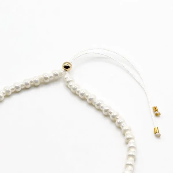 juni juni Veganes Perlenarmband cremeweiss – Produktbild 2 von 4