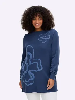 sheego sheego Strickpullover Pullover Langarm Intarsien – Produktbild 1 von 1