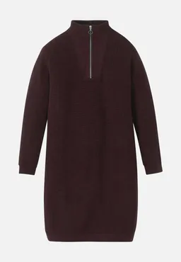 recolution Recolution Damen vegan Kleid Stellera Dark Plum Gestrickt – Produktbild 1 von 1