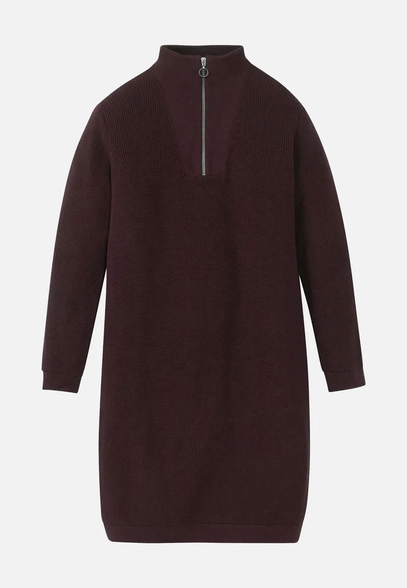 recolution Recolution Damen vegan Kleid Stellera Dark Plum Gestrickt, Dunkelviolett, – Produktbild 1 von 2