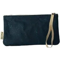 Bag Affair Bag Affair Clutch mit Handschlaufe aus CORKonLINEN, Blau, – Produktbild 1 von 1