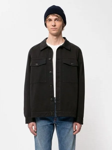 Nudie Jeans Nudie Jeans - Utility Overshirt Colin, Schwarz (black), – Produktbild 1 von 4