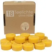18er Pack Teelichter aus Bienenwachs, ohne Hülle – Produktbild 1 von 1