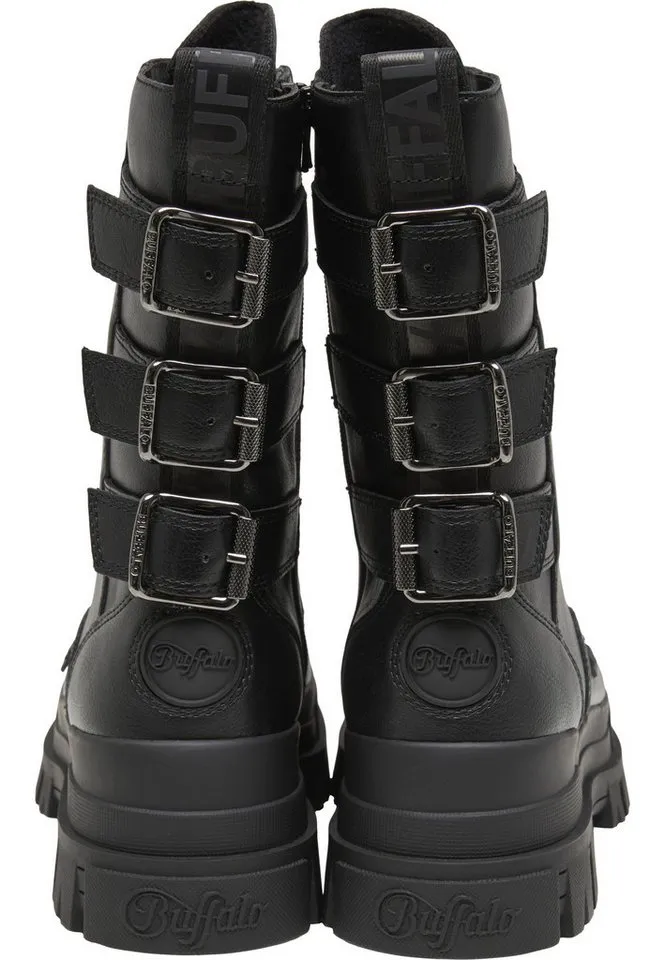 Buffalo Buffalo ASPHA LACE UP BOOT MB - VEGAN NAPPA Stiefel, Schwarz, – Produktbild 2 von 5