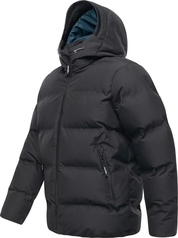 ragwear ragwear Winterjacke Norgos Winter Steppjacke mit Kapuze, Schwarz, – Produktbild 3 von 4