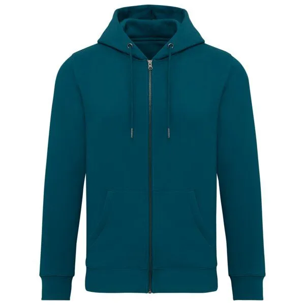 Greenspired Greenspired Umweltfreundliches Unisex Kapuzensweatshirt mit Zip 350 g/m² XXS - 4 XL, Taubengrün, – Produktbild 1 von 1