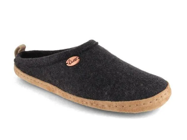 WoolFit WoolFit Tundra - Nachhaltige Hausschuhe für Damen und Herren, Dunkel grau, – Produktbild 1 von 4