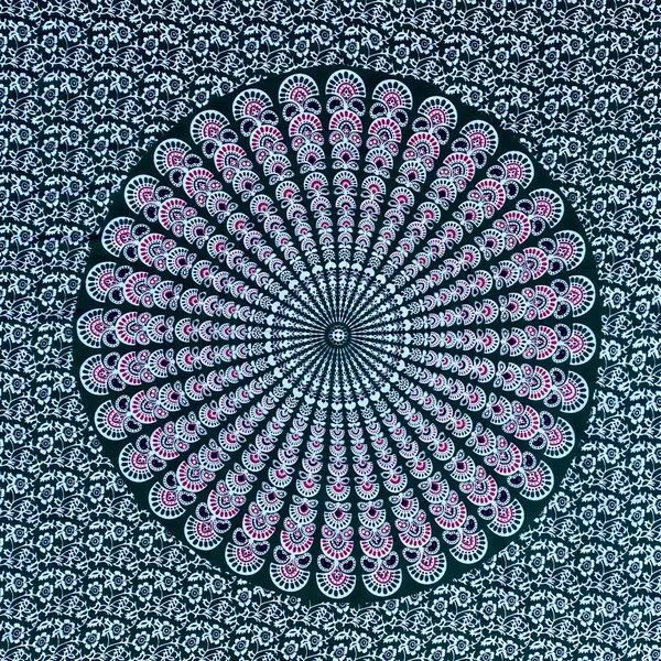 Der Lindwurm Der Lindwurm Sarong- Mandala, Dunkelgrün (rosa mandala), – Produktbild 2 von 3