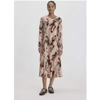 hessnatur hessnatur Print Premium Light Jersey Kleid Midi Slim aus reiner Bio-Baumwolle – Produktbild 1 von 1