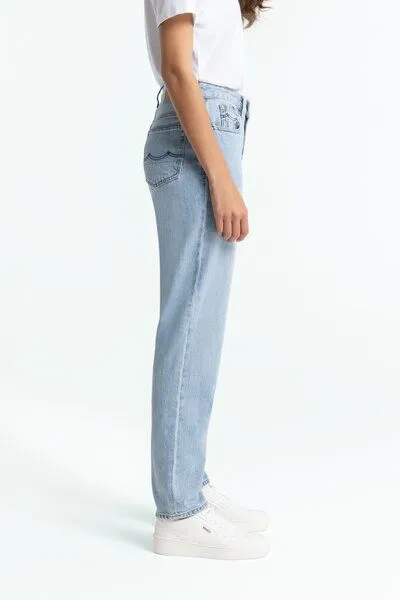 Kings Of Indigo Kings Of Indigo Caroline Cropped Stretch Mid Rise Tapered Atria Super Light Used – Produktbild 3 von 4