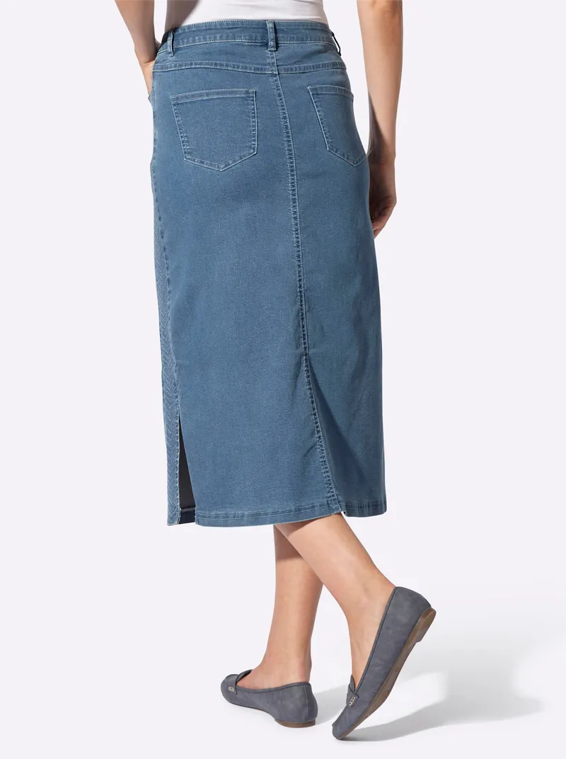 Witt Jeansrock blue-bleached, Blue-bleached, – Produktbild 2 von 2