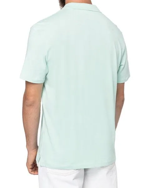 YTWOO YTWOO Organic Classic Herren Poloshirt aus reiner Bio-Baumwolle, Hellgrün, – Produktbild 3 von 4