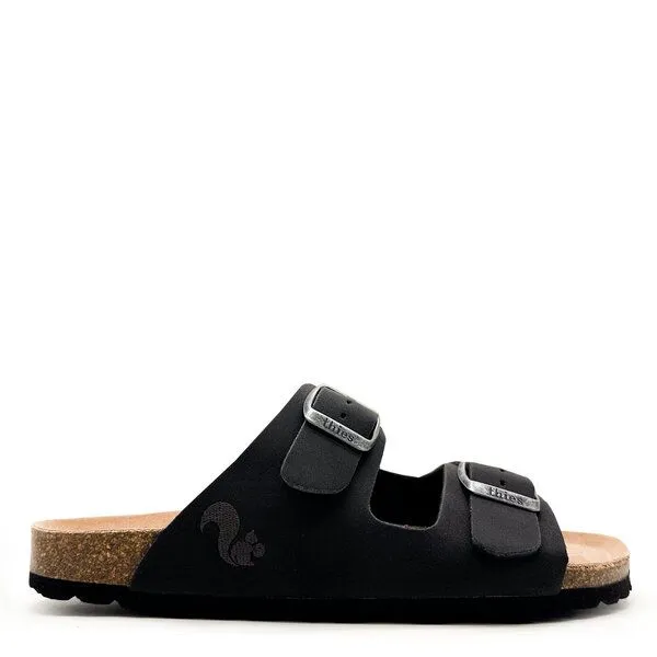thies Vegane Eco Bio Sandale thies PET aus recycelten Flaschen, Obsidian grey, – Produktbild 1 von 4