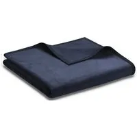 biederlack biederlack Wohn-und Kuscheldecke "Unicolour " tolle Farben wählbar, Dunkelblau, – Produktbild 1 von 1