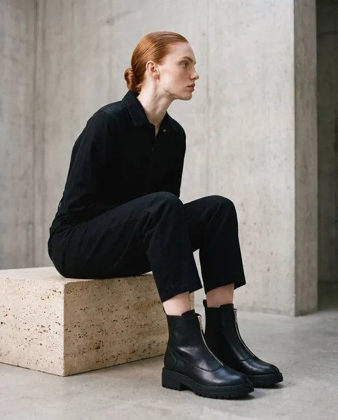 Nae Vegan Shoes Nae Vegan Shoes NAE | Becca Vegane Stiefelette, Schwarz, – Produktbild 4 von 4