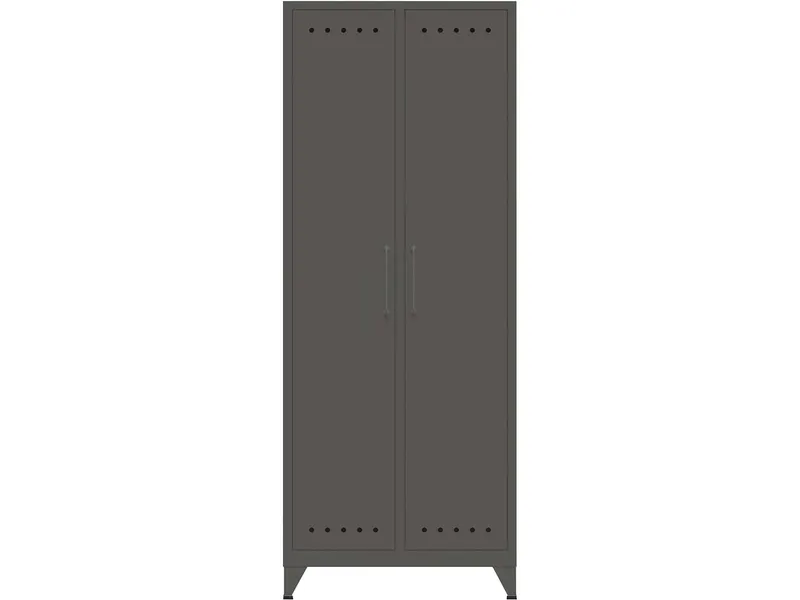 Bisley Bisley Kleiderschrank "Fern" 1 Fachboden, Kleiderstange, Anthrazitgrau, – Produktbild 1 von 1