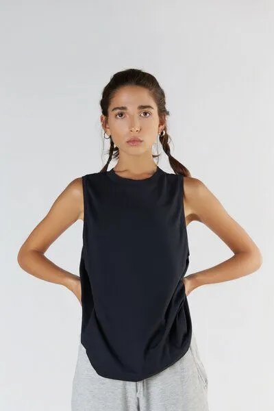 True North True North Damen Top aus Bio-Baumwolle & Tencel Modal T1211, Schwarz, – Produktbild 2 von 4