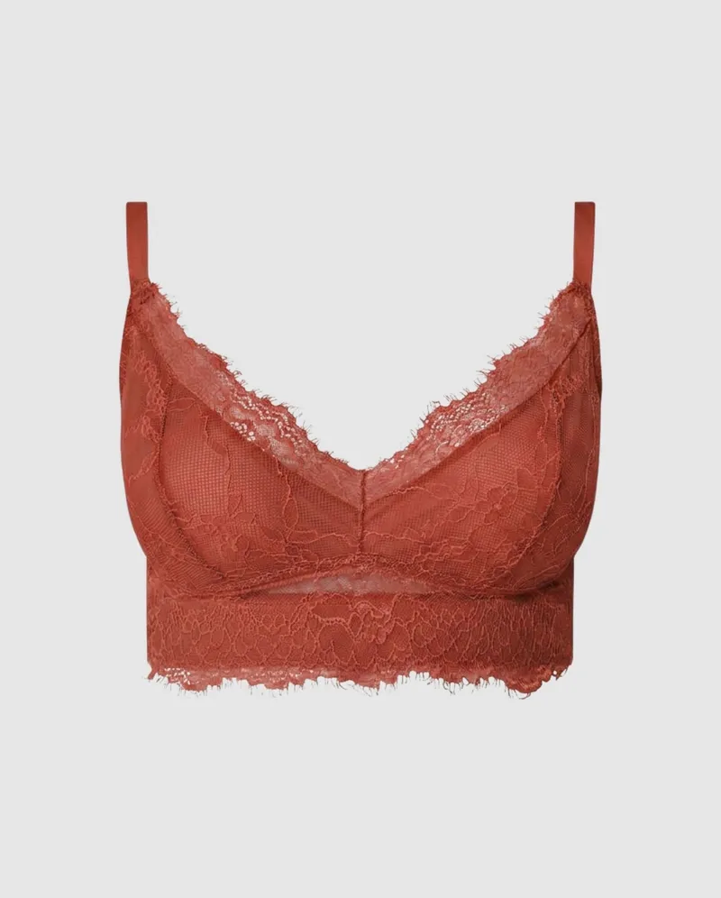 Understatement Understatement Damen vegan Bh Lace Support Plus Rust, Braun, – Produktbild 1 von 2