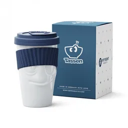 FIFTYEIGHT PRODUCTS FIFTYEIGHT PRODUCTS Porzellan-To-Go-Becher „Lecker“ (400 ml) – Produktbild 1 von 1